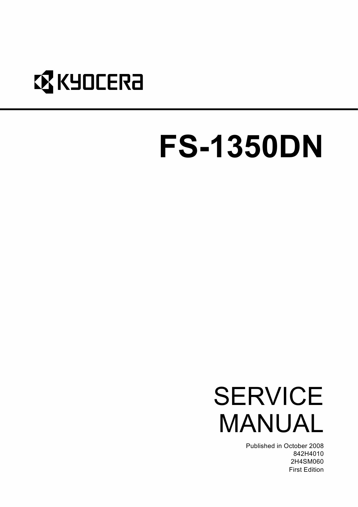 KYOCERA LaserPrinter FS-1350DN Service Manual-1